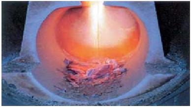 A láng &eacute;g&eacute;se a kerámia tűzt&eacute;rben